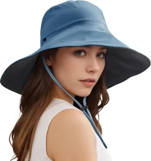 Sukeen Wide Brim Sun Hats for Women Men, Double Sided Wearing Fishing Hats UPF50  Cooling Bucket Hat for Beach Hiking Outdoor