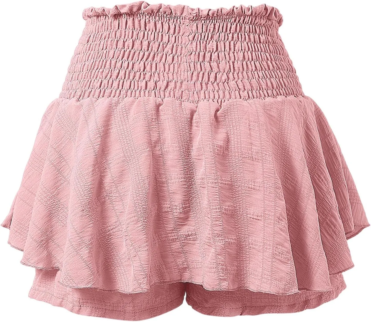 Summer Skirts for Women High Waist Drawstring Tummy Control Ruffles Cute Y2K Casual Boha Mini Skirts 2025 Streetwear