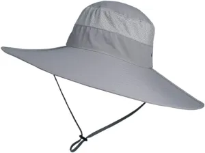 Sun Hats for Women Men Gardening Hat Wide Brim Beach Sun Breathable Cotton Summer Hat with Fold-Up Brim