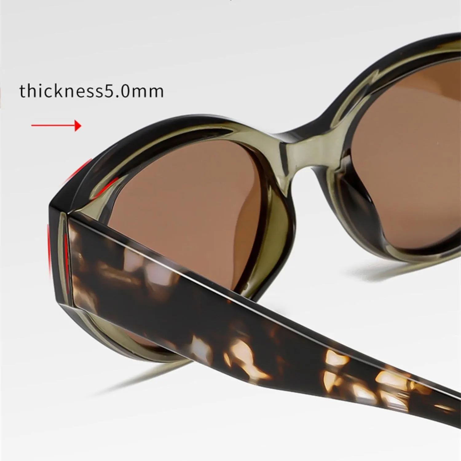Sunglasses for Women Uv400 Acetate Fibre Frame Camping Beach Party Shade