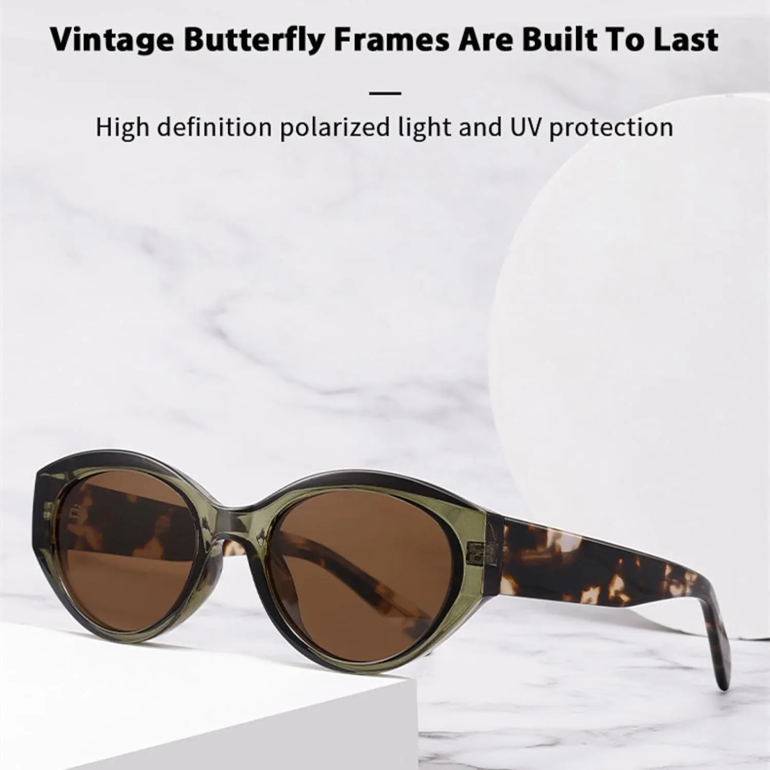 Sunglasses for Women Uv400 Acetate Fibre Frame Camping Beach Party Shade