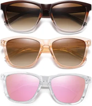 Sunglasses Womens Polarized Sunglasses for Women Trendy Designer Mirrored UV400 Protection Sun Glasses