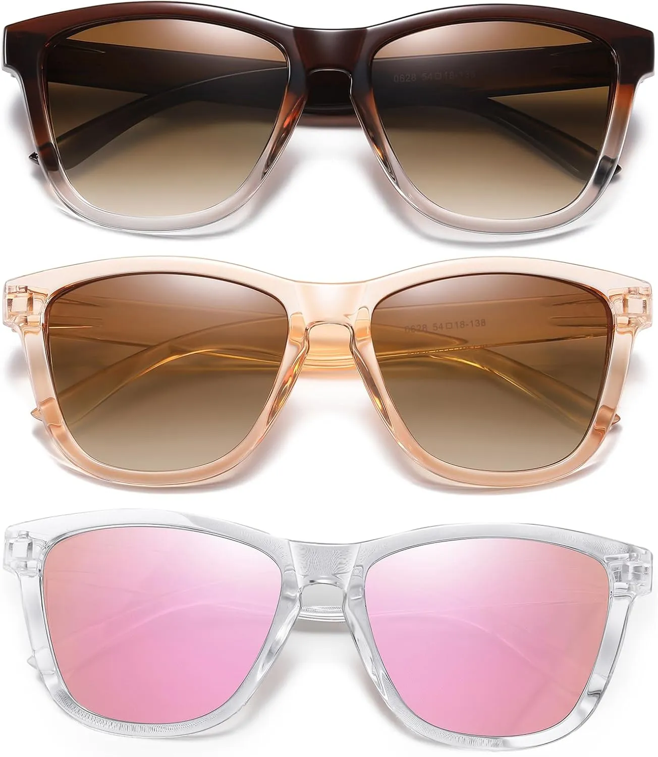 Sunglasses Womens Polarized Sunglasses for Women Trendy Designer Mirrored UV400 Protection Sun Glasses