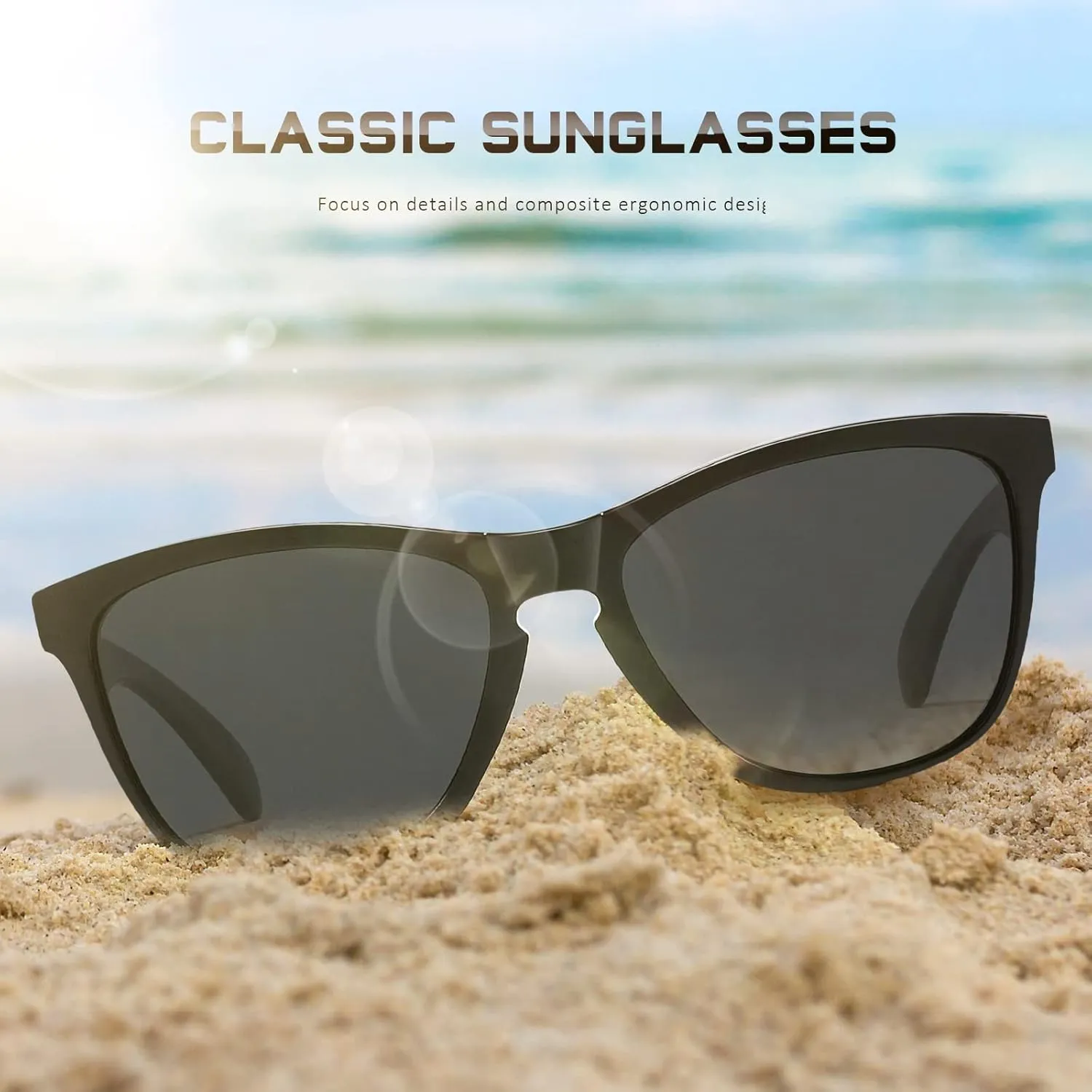 Sunglasses Womens Polarized Sunglasses for Women Trendy Designer Mirrored UV400 Protection Sun Glasses