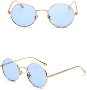 Super Round Women Sunglasses Designer Fashion Men Dark Green Lens Shades UV400