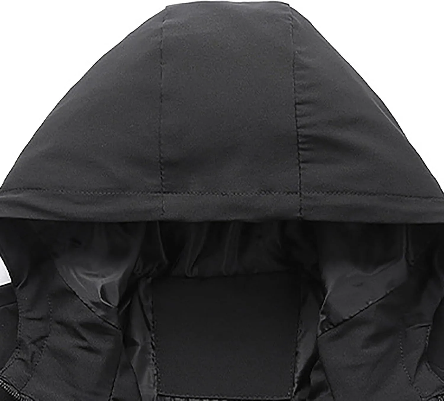 SUWBMHWE Mens Lightweight Hooded Softshell Waterproof Rain Jacket Breathable Raincoat Shell for Outdoor Mountain Hiking