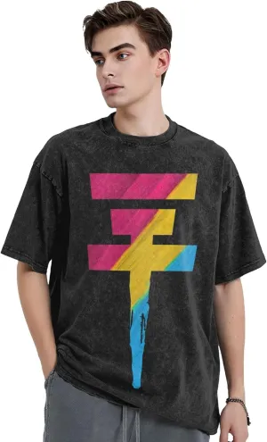 T Shirts for Men Oversized Loose Fit Tshirt Heavy Cotton Washed Vintage Tee Unisex