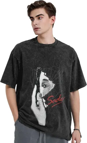 T Shirts for Men Oversized Loose Fit Tshirt Heavy Cotton Washed Vintage Tee Unisex