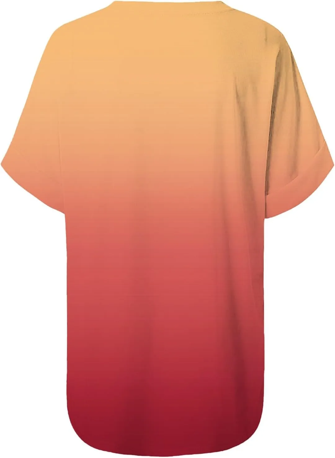 T Shirts for Women Tie Dyed Gradient Vneck Short Sleeve Shirts Oversized Casual Summer Lightweight Breathable Outfits