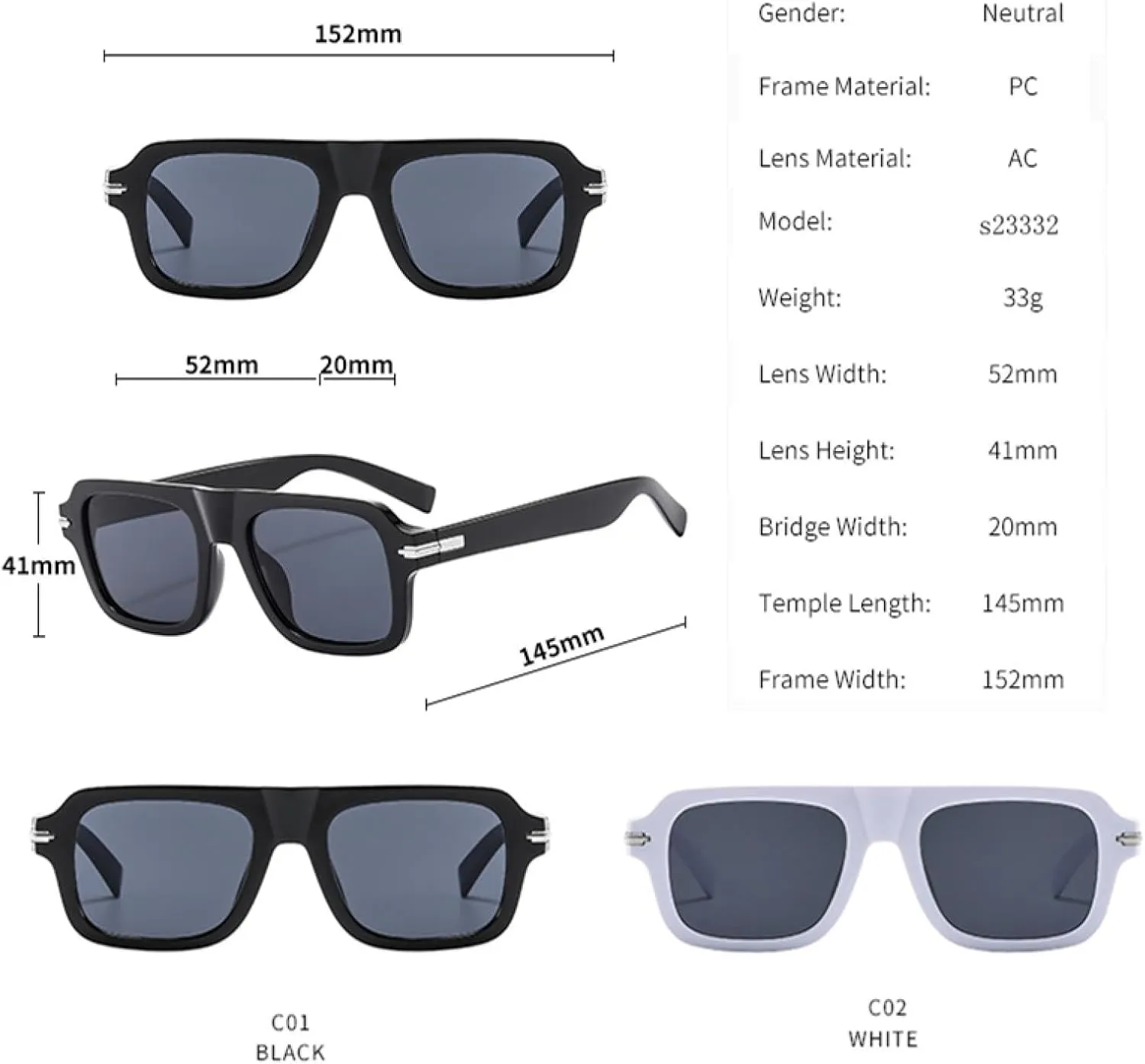 Thick Frame Sunglasses Fashion Street Photo Glasses Fashion Classic Female