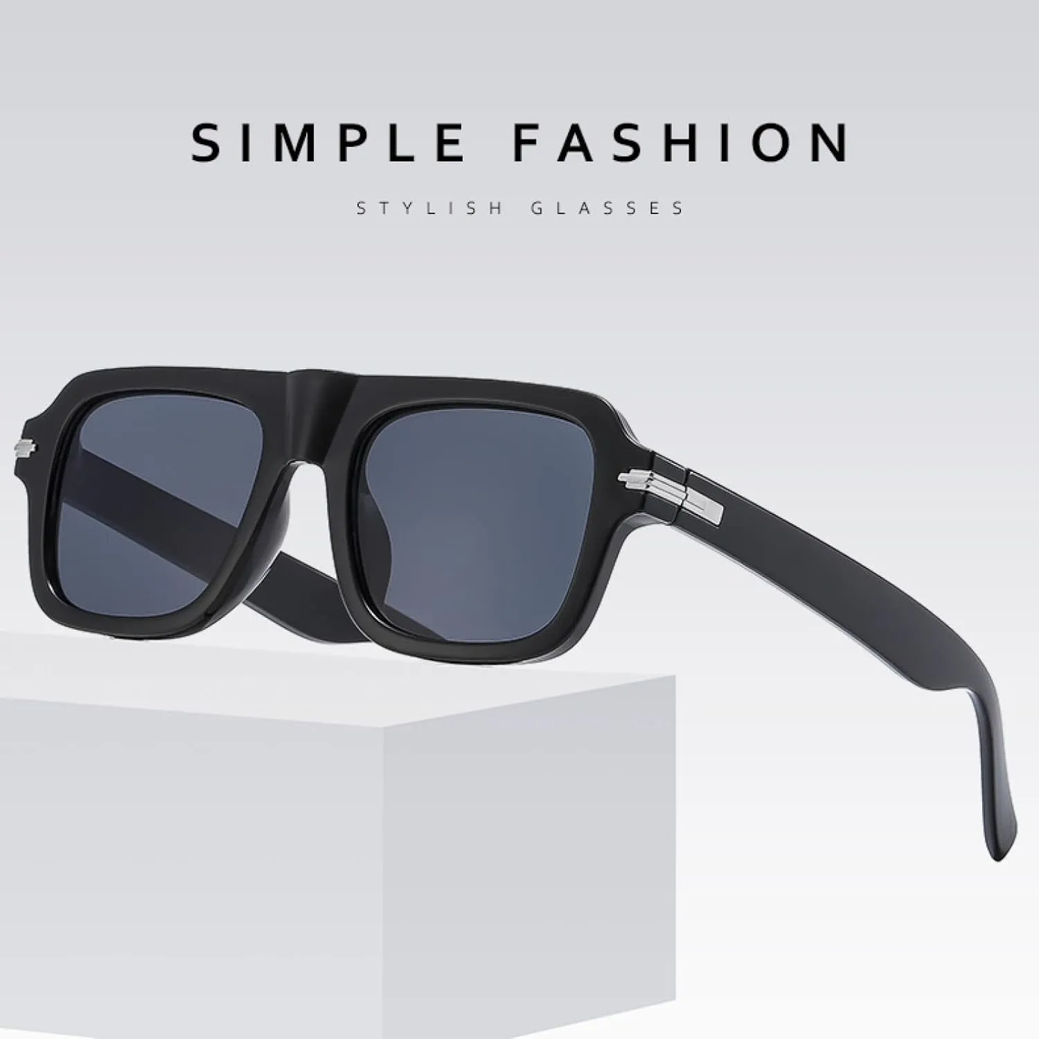 Thick Frame Sunglasses Fashion Street Photo Glasses Fashion Classic Female