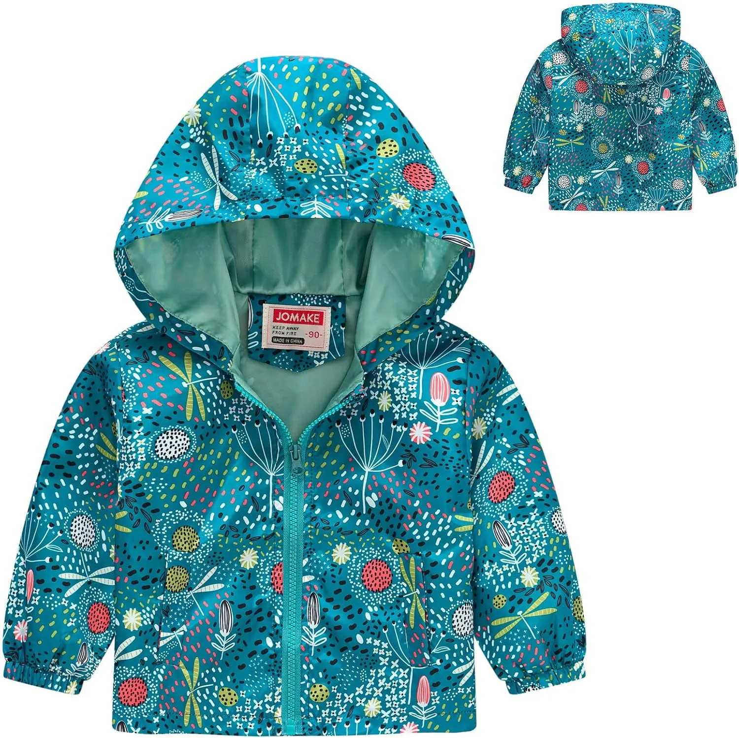 Toddler Hooded Jackets Dinosaur Baby Boys Girls Cartoon Print 2025 Lightweight Zip Up Spring Summer Windproof Coat
