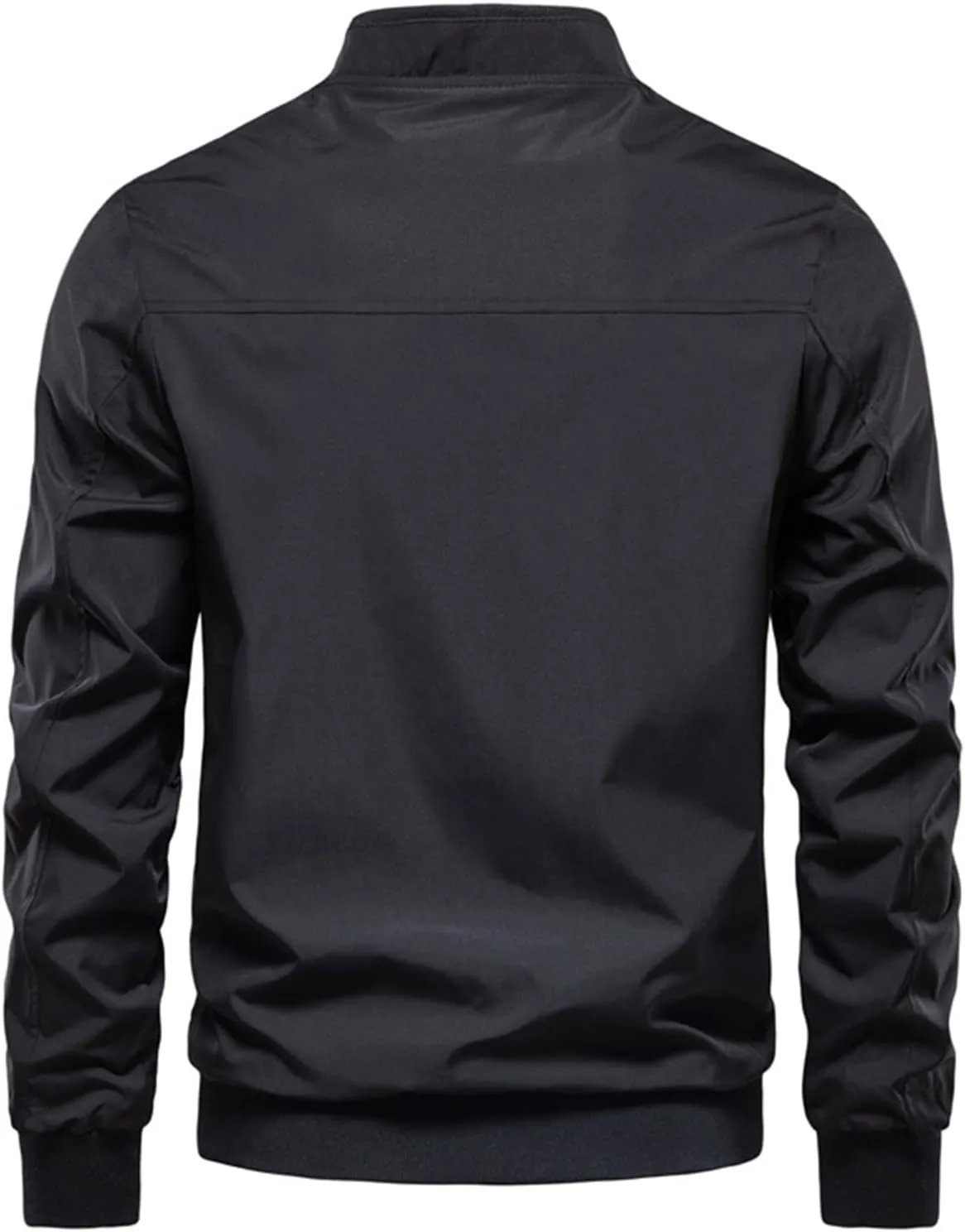 Trendy Jackets for Men 2024 Lightweight Bomber Jackets Spring Casual Windbreaker with Pockets