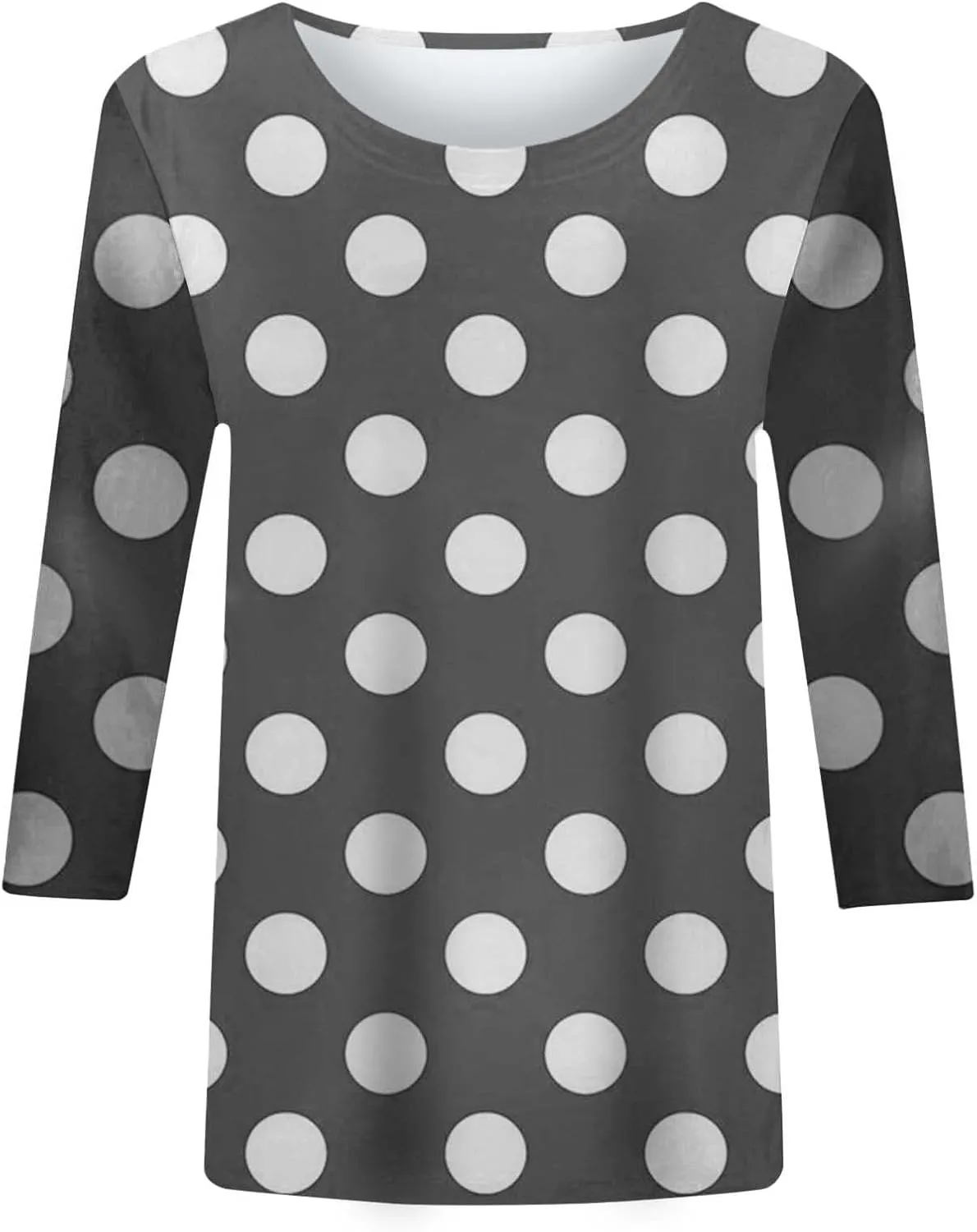 Trendy Tops for Women Fall 2024 Long Sleeve Crew-Neck T Shirts Flower Printing Loose Casual Blouses Loose Sweatshirt