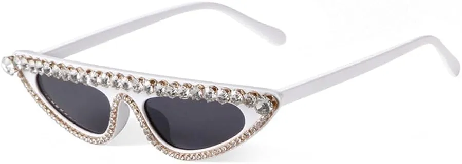 Trendy Vintage Cat Eye Rhinestone Women Sunglasses Luxury Fashion Retro Diamond Shades Female