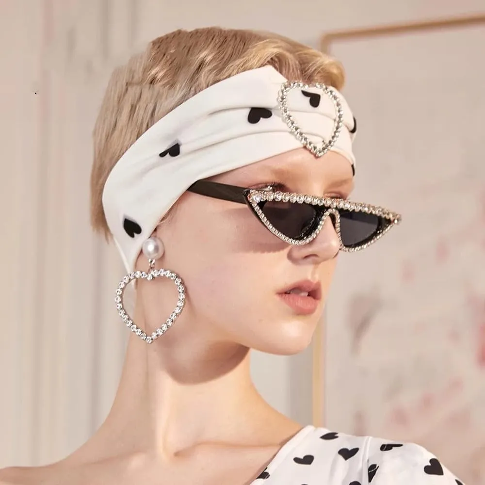 Trendy Vintage Cat Eye Rhinestone Women Sunglasses Luxury Fashion Retro Diamond Shades Female