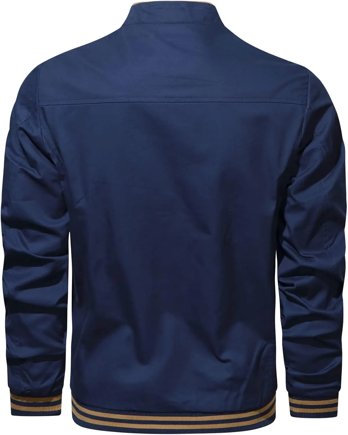 tuduoms Men's Fleece Lined Coats Casual Bomber Jackets Full Zip Windbreaker Jackets Warm Winter Sherpa Aviator Bomber Jacket