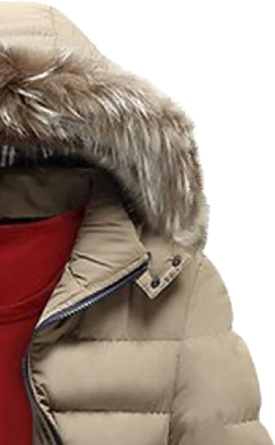 tuduoms Mens Vintage Puffer Jacket Hooded Slim Fit Warm Winter Quilted Down Coat Water-Resistant Padded Bubble Outwear