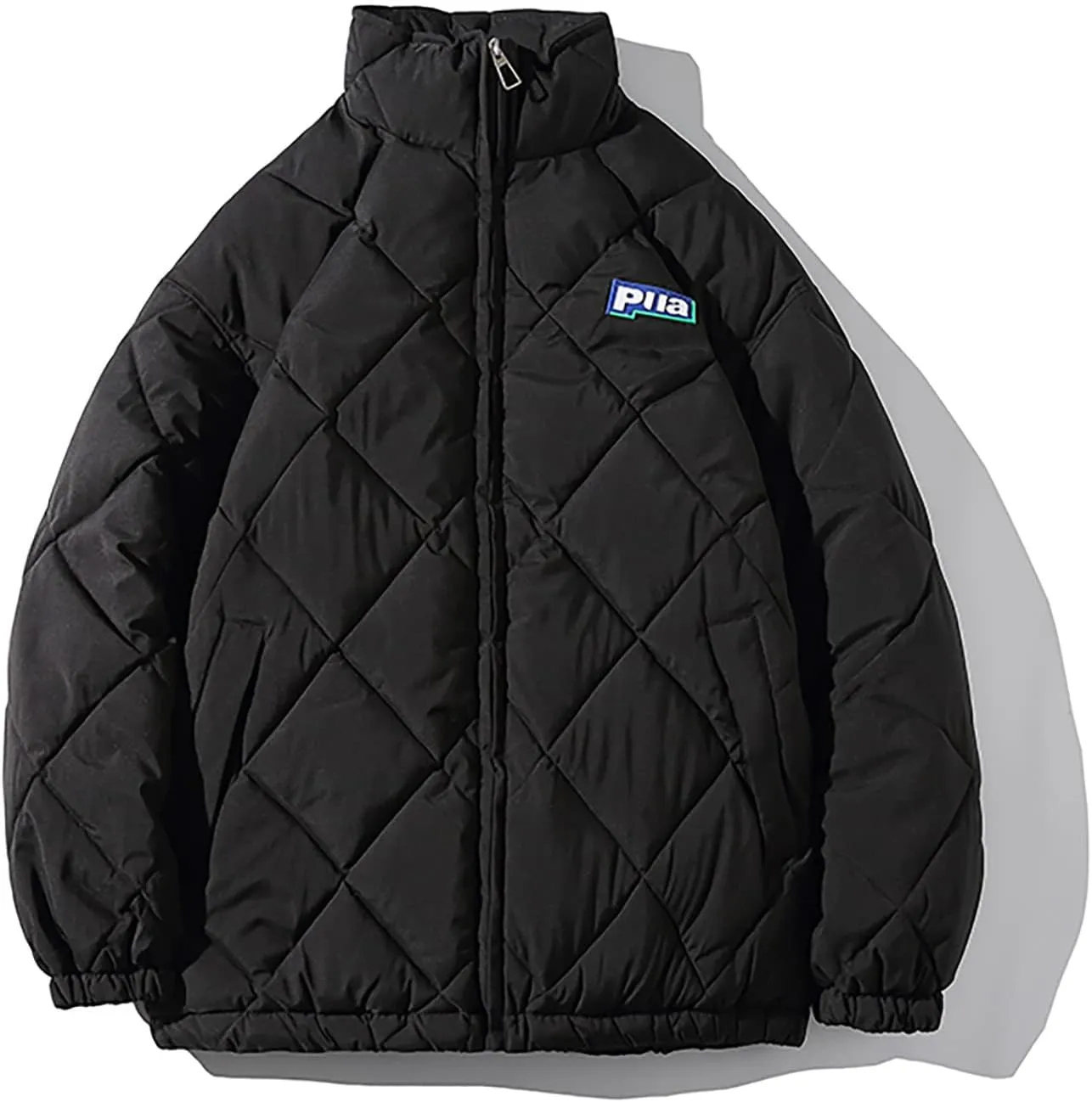tuduoms Men's Winter Oversize Puffer Jacket Warm Parka Thicken Padded Bubble Coat Down Bomber Jacket Snow Ski Outwear