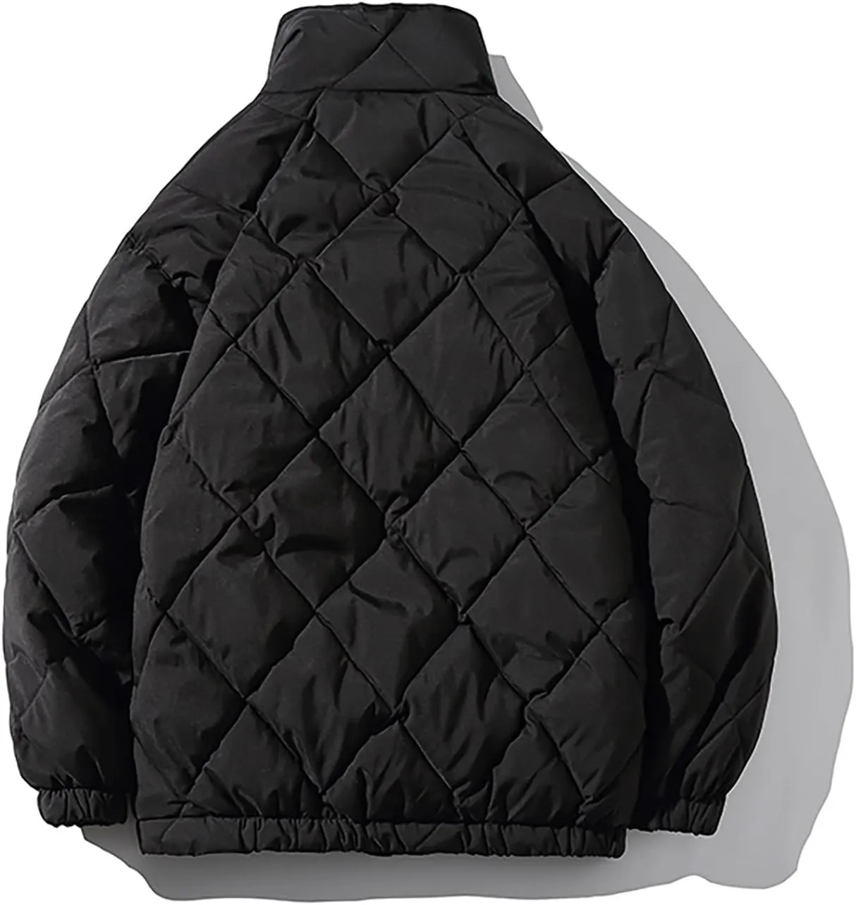 tuduoms Men's Winter Oversize Puffer Jacket Warm Parka Thicken Padded Bubble Coat Down Bomber Jacket Snow Ski Outwear