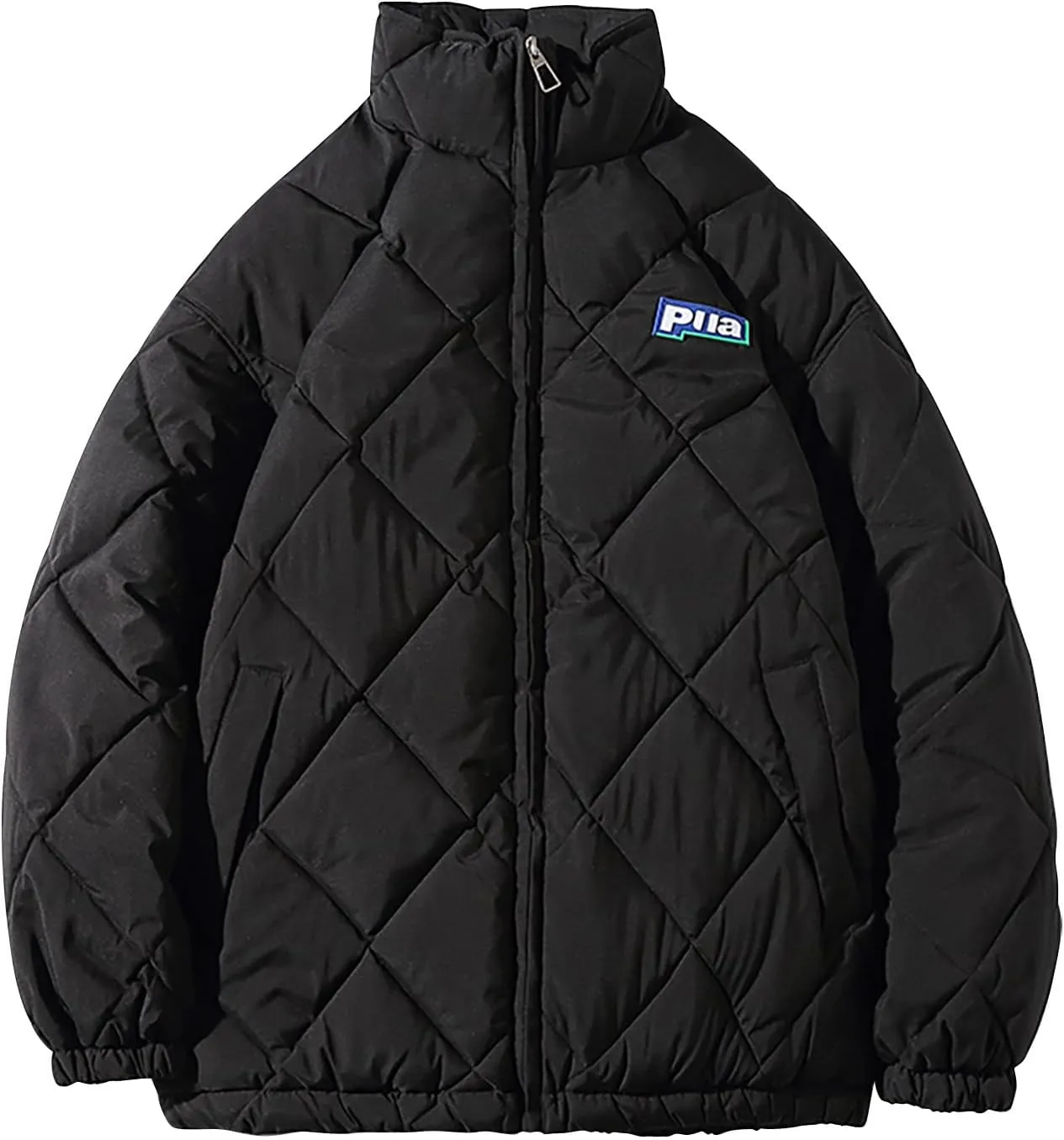 tuduoms Men's Winter Oversize Puffer Jacket Warm Parka Thicken Padded Bubble Coat Down Bomber Jacket Snow Ski Outwear