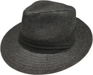 Unisex Men Women Panama Bowler Hat Wide Brim Straw Hats Sunscreen Breathable Jazz Sun Hat Church Hats