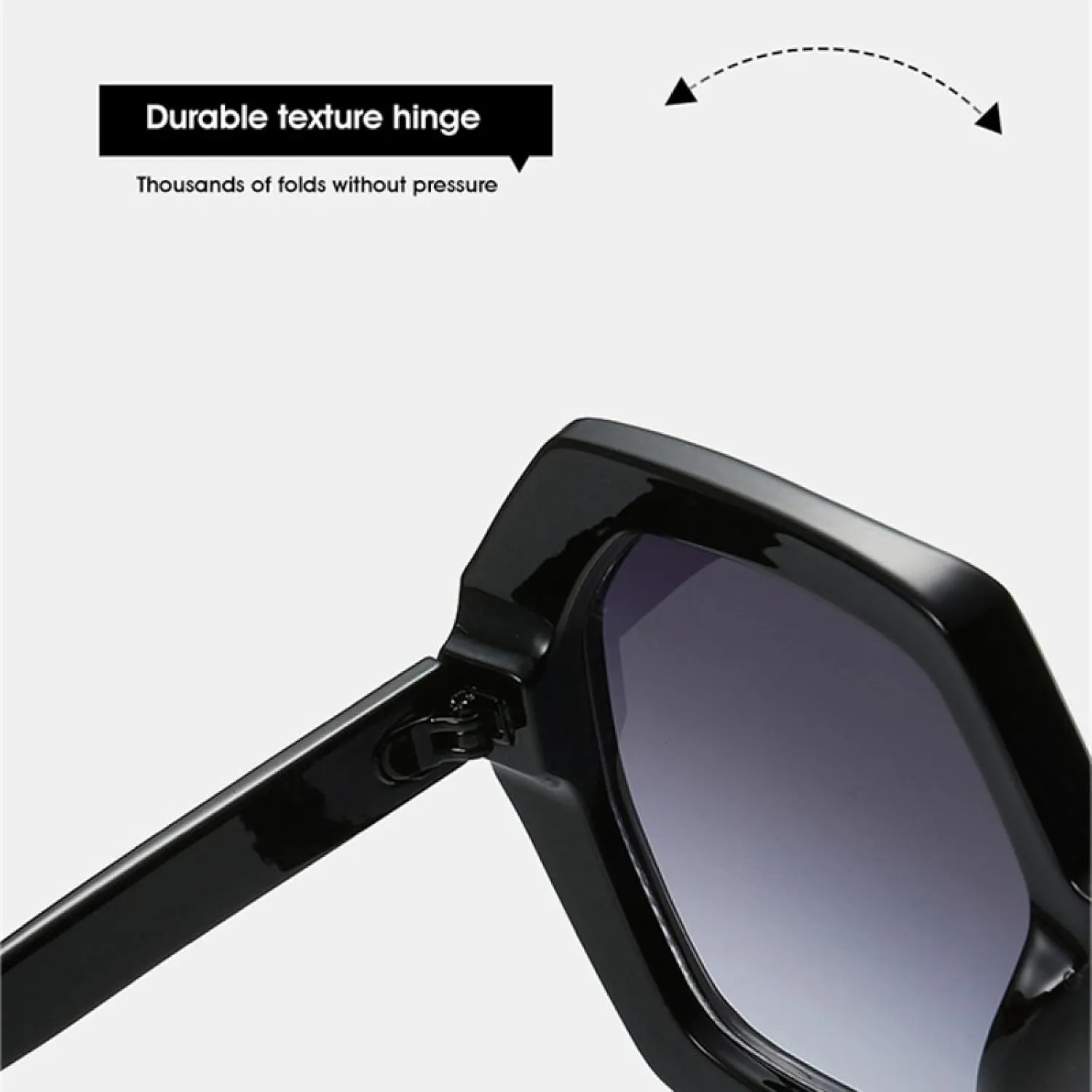Vintage Polygon Sunglasses Women Fashion Metal Rivets Shades Uv400 Trending Men Gradient