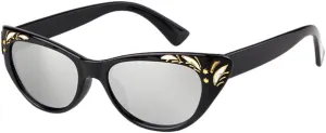 Vintage Retro Small Cat Eye Sunglasses WomenWhite Frame Cateye Sun Glasses White Shades Eyewear