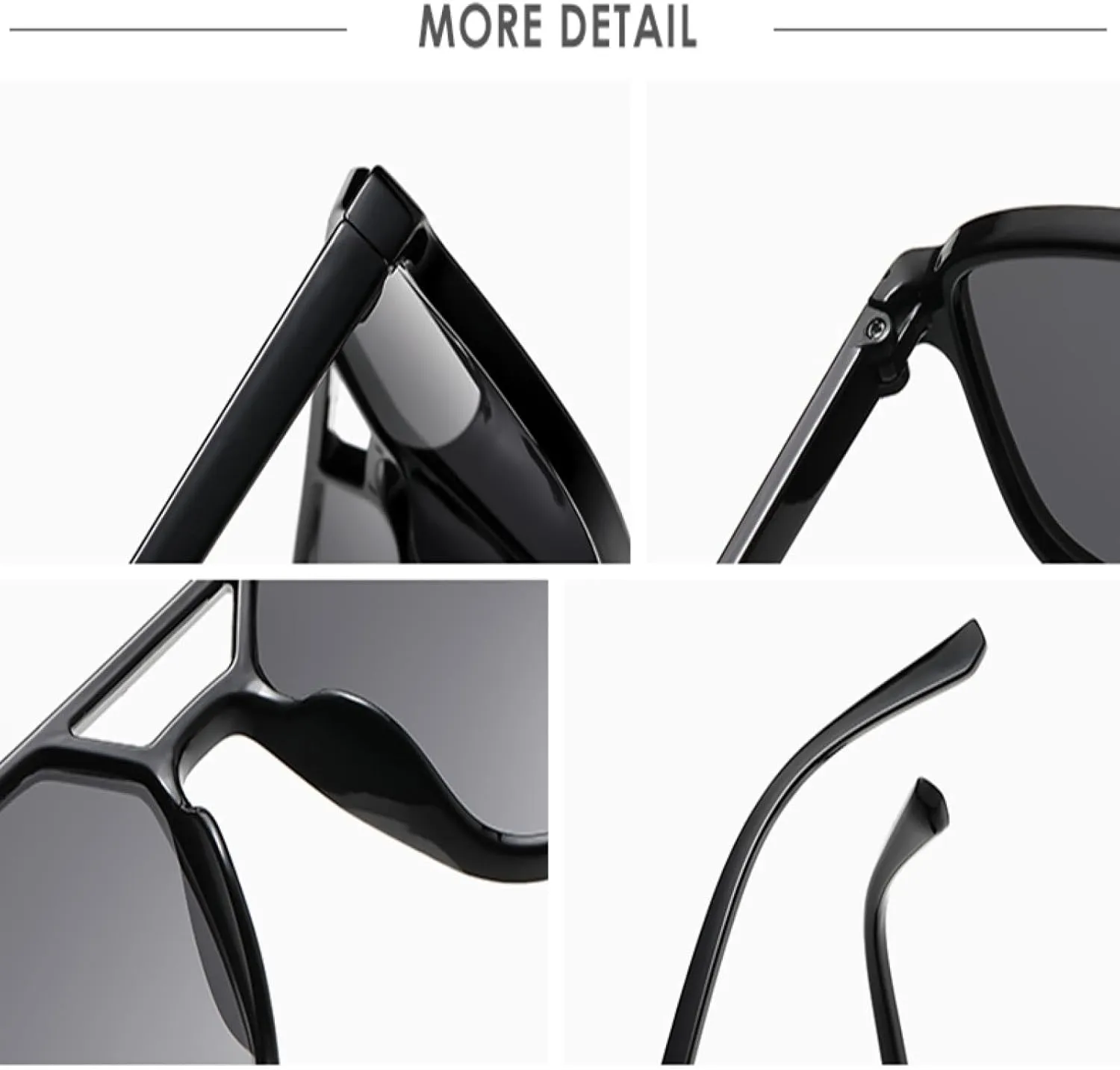 Vintage Small Frame Sunglasses for Women Double Bridge Men Fashion Luxury Trendy