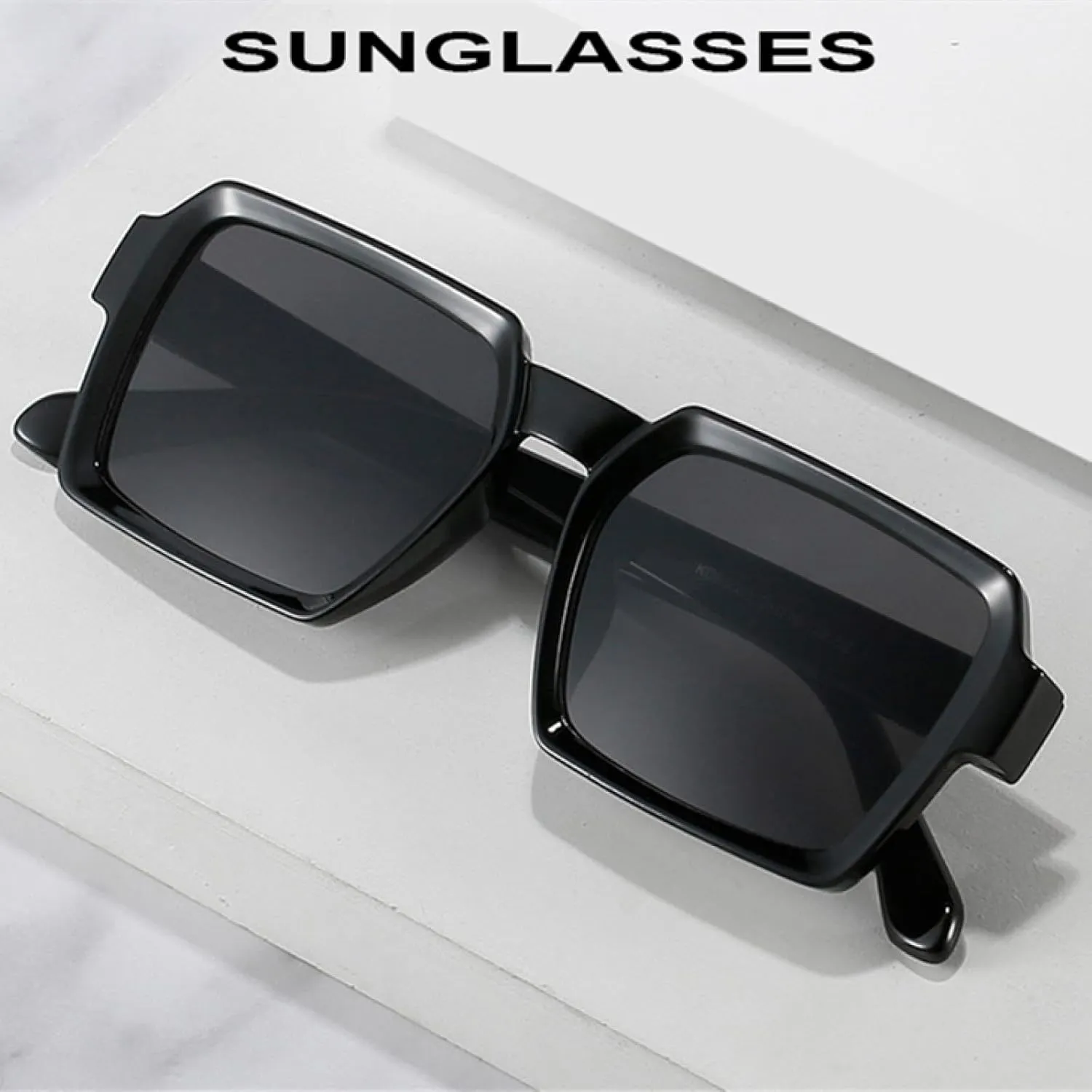 Vintage Sunglasses for Women Trendy Clear Lens Men Uv400