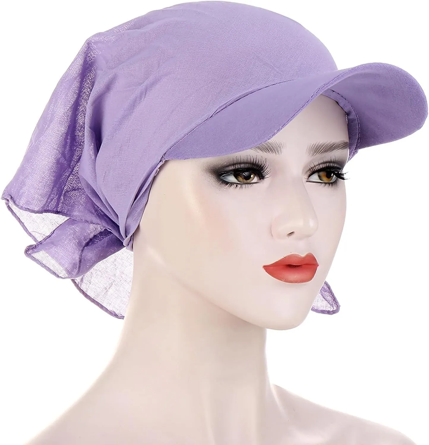 Visor Hats for Women UPF 50  UV Sun Protective Packable Chemo Cancer Head Scarf Hat Wide Brim Golf Tennis Sun Visors Cap