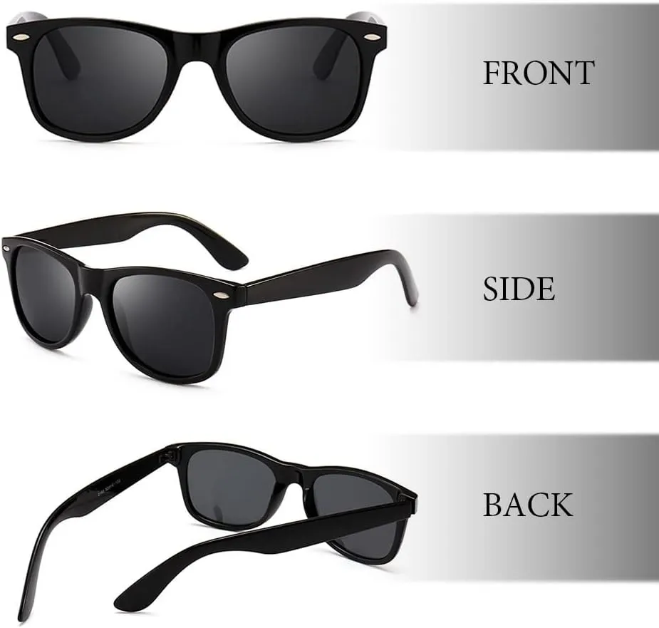 WebDeals Retro - Classic 80s Style Sunglasses Vintage Rectangle