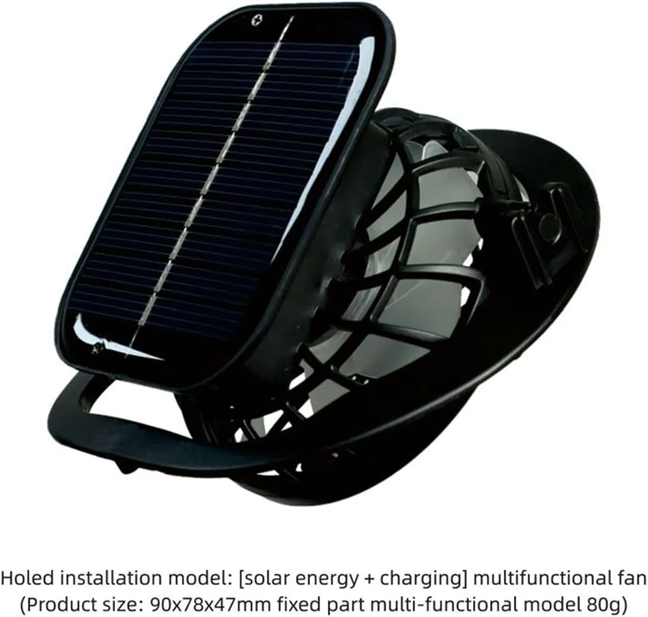 Wide Brim Fan Hat Solar Powered, UPF 50  Solar Power Fan Bucket Hat for Camping Hiking Fishing Outdoor Beach
