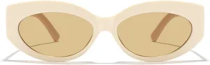 willochra Retro Oval Sunglasses for Women 90s Vintage Small Cat Eye Sun Glasses Trendy Narrow Skinny Champagne Shades