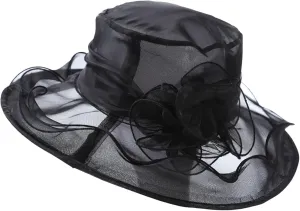 Women Church Hats for Women Fancy Tea Party Hats Wedding Fascinator Summer Travle Cap