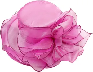 Women Church Tea Party Fascinator Kentucky Wedding Cloche Bowler Derby Dress Hats with Feathers Elegant Bucket Hat