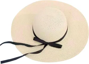 Women Foldable Sun Hats Summer Ladies Roll up Beach Vintage UPF 50 Floppy Packable Wide Brim for Women