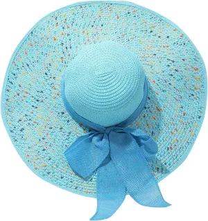 Women Hat Church Dress Fascinator Bridal Tea Party Wedding Hats for Flower Wide Brim Sun Hat