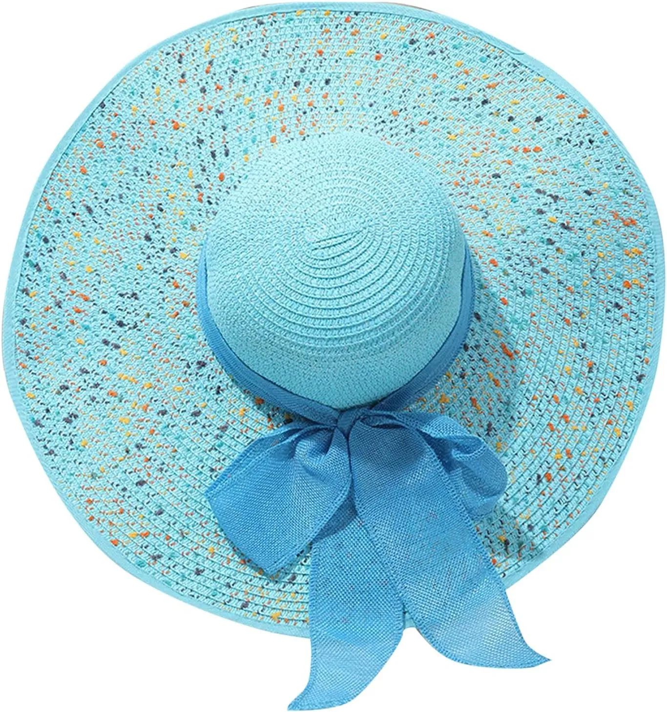 Women Hat Church Dress Fascinator Bridal Tea Party Wedding Hats for Flower Wide Brim Sun Hat