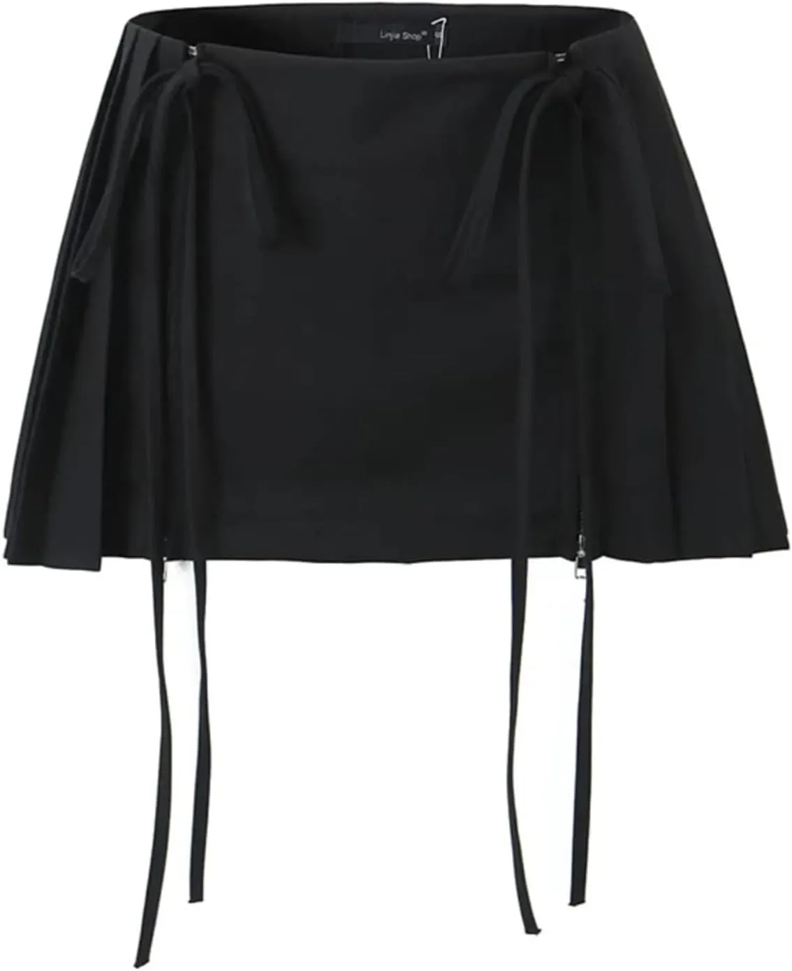Women Pleated Mini Skirts for Women, Skirt Preppy Women Mini Skirts Mini Skirts Sexy Skorts (Black,S)