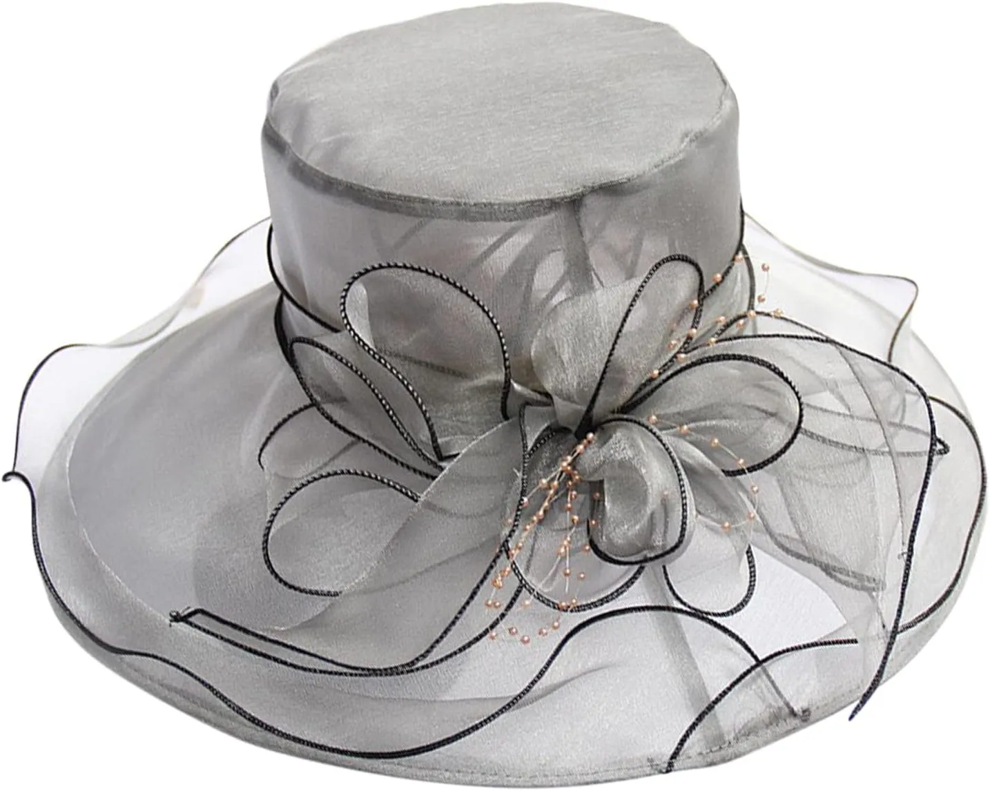 Women's Church Hat 1950 Vintage Fascinator Floral Tea Party Wedding Bucket Hat Fashion Beach Hats s Birthday