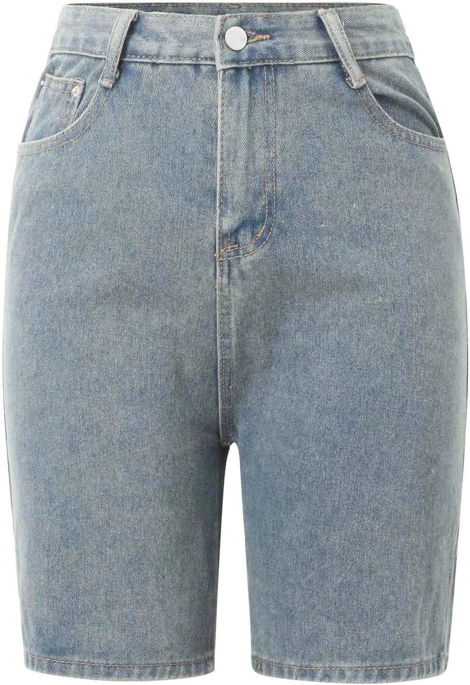 Womens Denim Shorts High Waisted Stretch High Waisted Lounge Classic Casual Jean Shorts Denim Trousers with Pockets