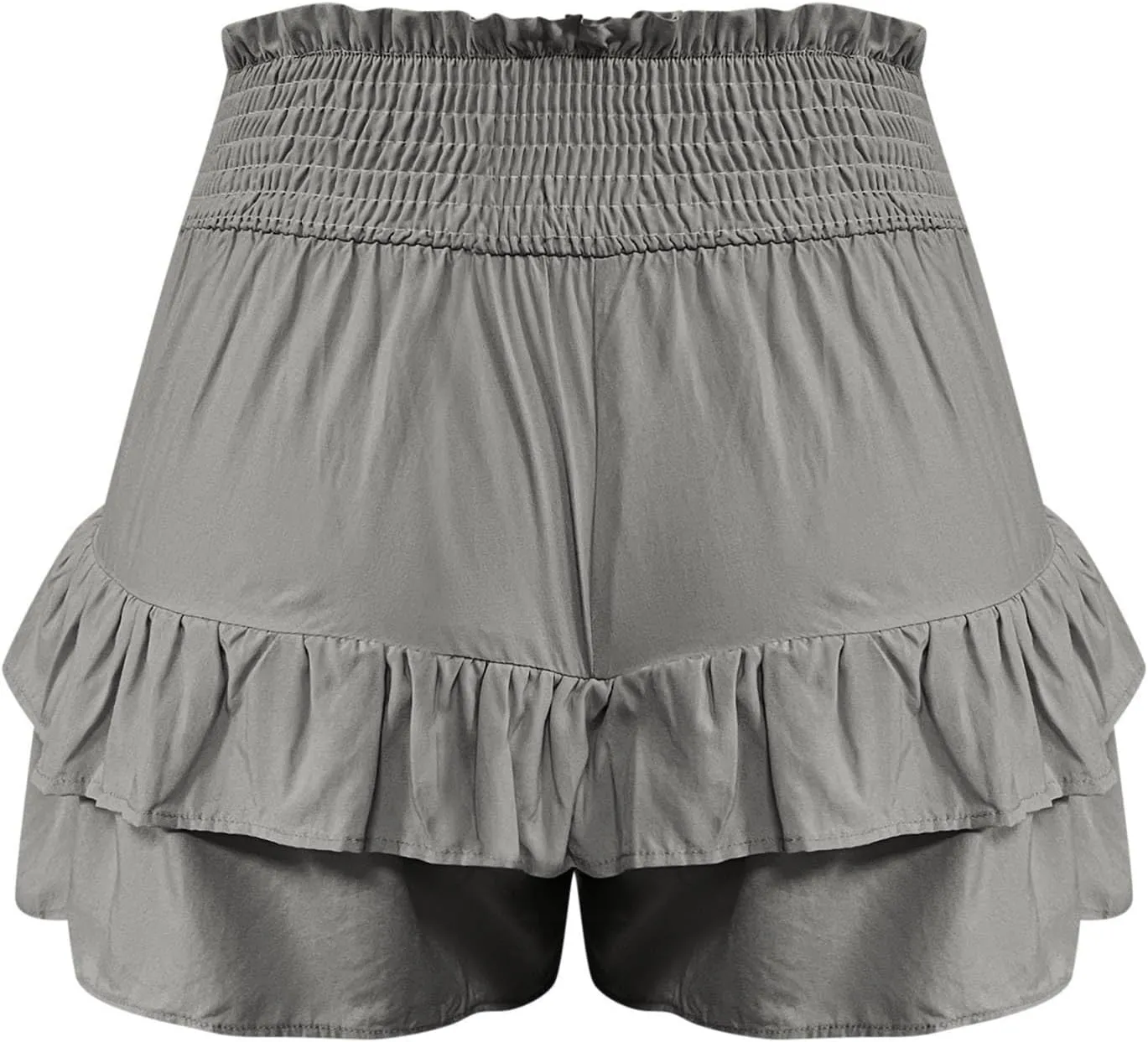 Women's High Waist Ruffle Mini Skirt Cute Flowy Beach Pleated Short Skirt 2025 Summer Fashion Trendy Skorts
