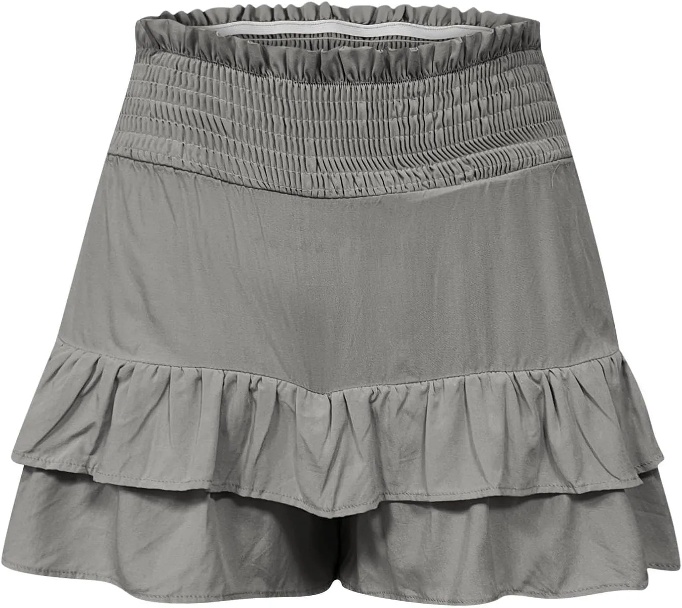 Women's High Waist Ruffle Mini Skirt Cute Flowy Beach Pleated Short Skirt 2025 Summer Fashion Trendy Skorts