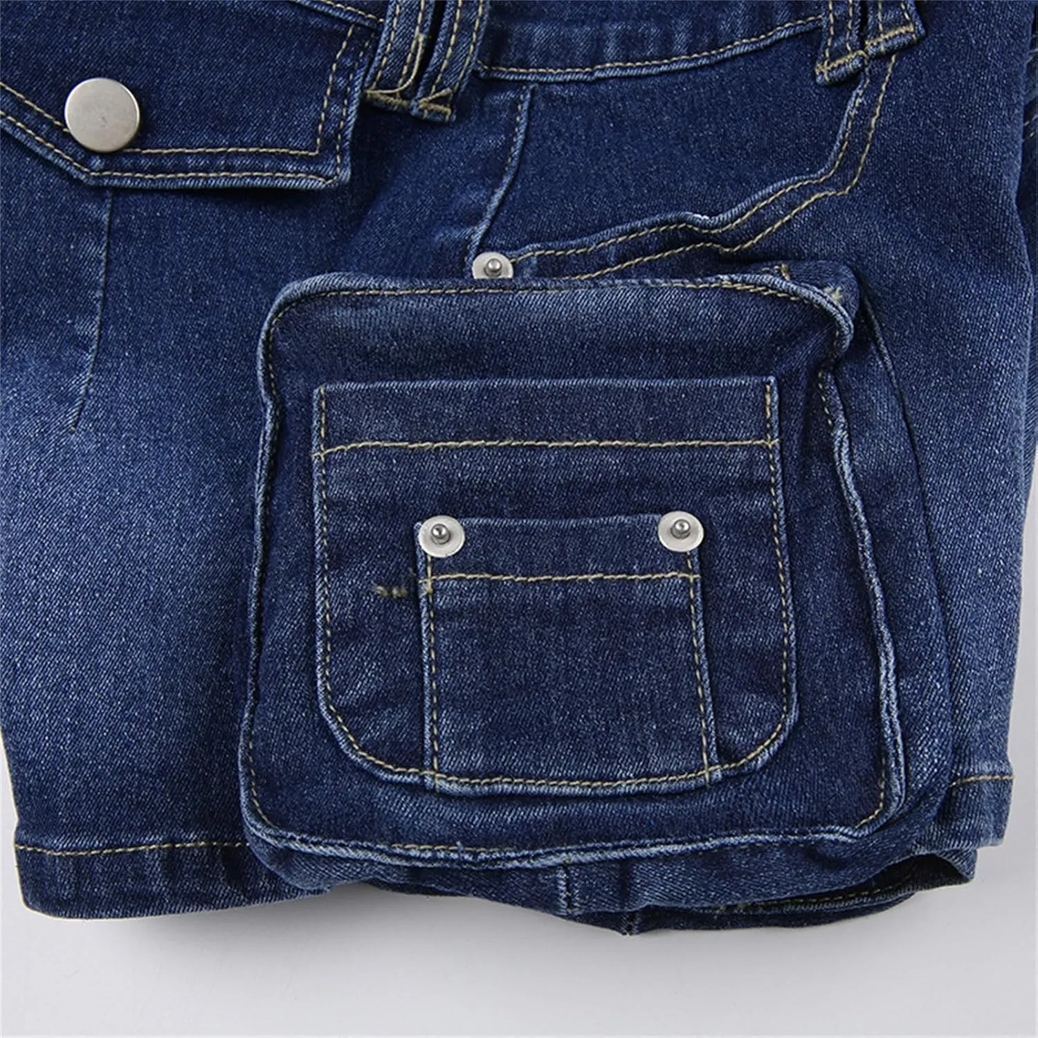Women's High Waisted Denim Shorts Casual Ripped Summer Hot Short Jeans Raw Hem Stretchy Denim Jeans Shorts