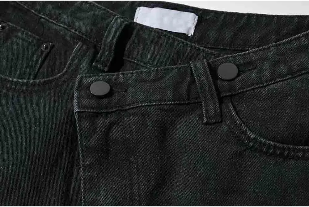Women's High Waisted Juniors Criss Crossover Jean Shorts Denim Shorts Casual Summer Jean Hot Shorts