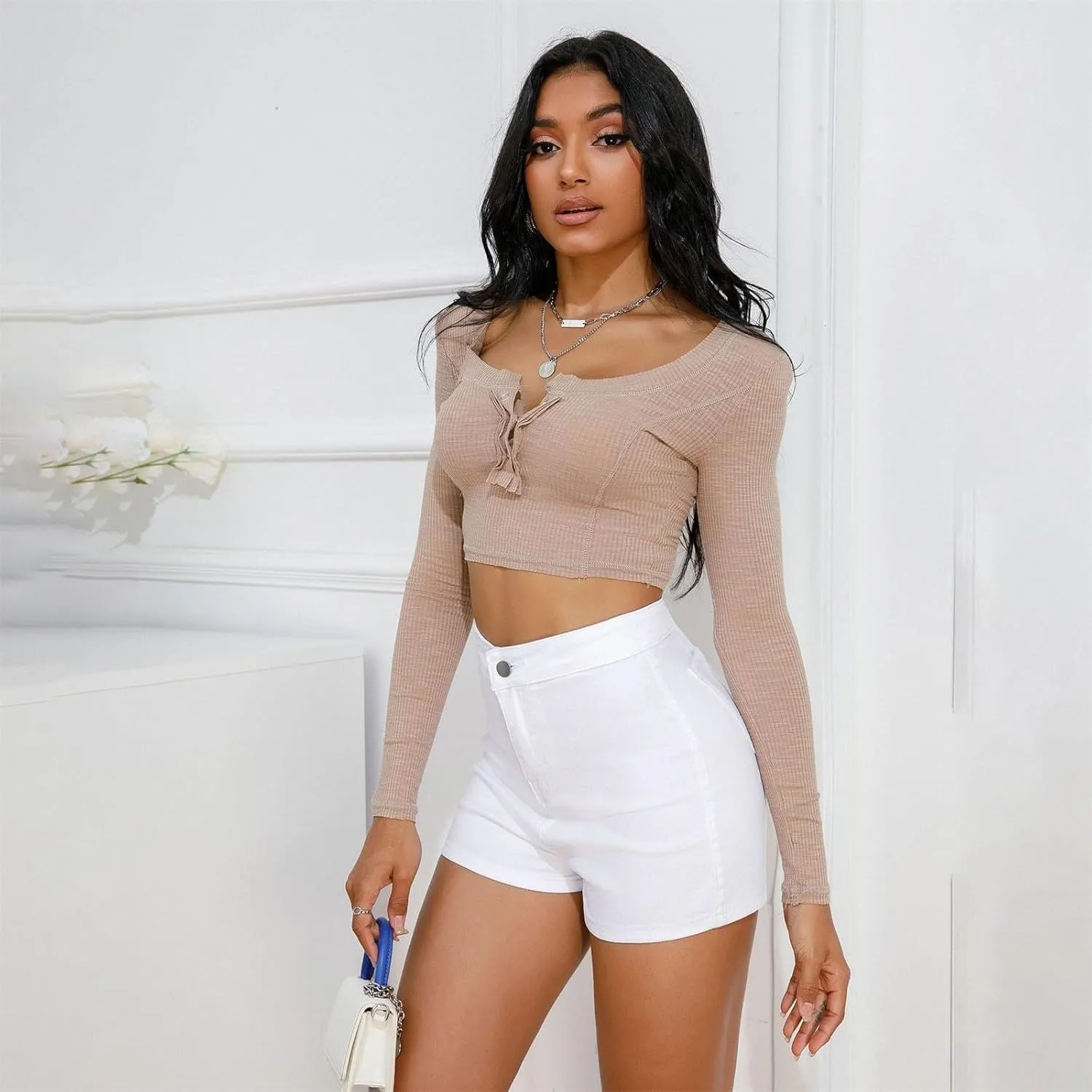 Womens Jean Shorts Casual Lightweight Denim 2025 Trendy Summer Shorts with Pockets