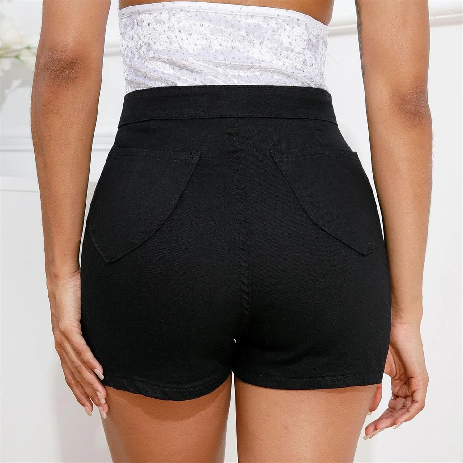 Womens Jean Shorts Casual Lightweight Denim 2025 Trendy Summer Shorts with Pockets
