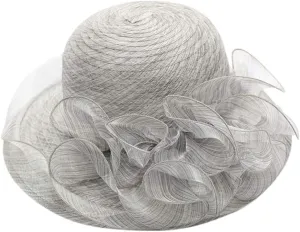Women's Kentucky Church Derby Racing Horse Organza Hat Bucket Hat Bowler Wedding Dress Party Cap
