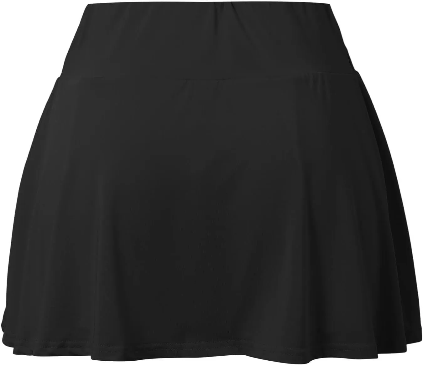 Women's Pleated Drawstring Sports Mini Skirt Mid-Waist Stretch Fitted Bodycon Short Black Mini Micro Skorts